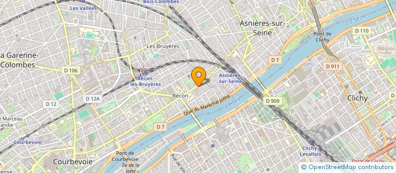 localisation de l'entreprise SDB. INVEST à COURBEVOIE