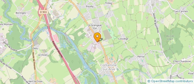 localisation de l'entreprise SDB SCIERIE DU BRONZE  CONTAMINE-SUR-ARVE