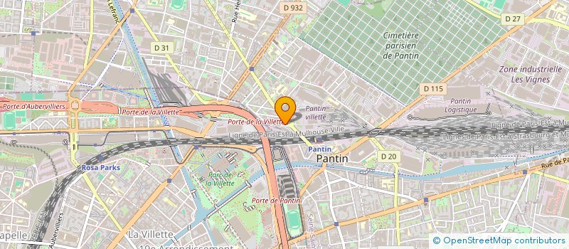 localisation de l'entreprise SDB-TDF à PANTIN