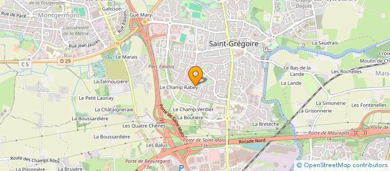 localisation de l'entreprise SDBF à SAINT-GREGOIRE