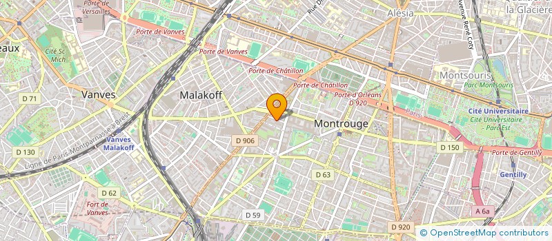 localisation de l'entreprise SDBM  MONTROUGE