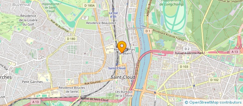 localisation de l'entreprise SDBR CONSEIL à SAINT-CLOUD