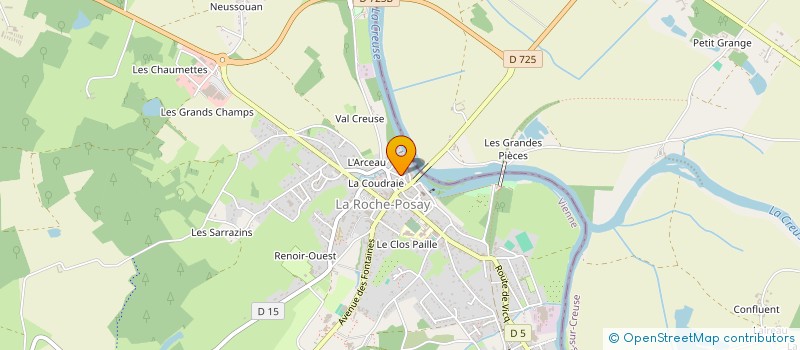 localisation de l'entreprise SDC 1 RUE DUGUESCLIN  LA ROCHE-POSAY