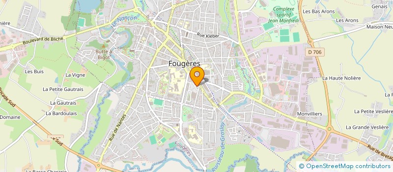 localisation de l'entreprise SDC 1 RUE SULLY  FOUGERES