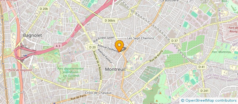 localisation de l'entreprise SDC 13 FAIDHERBE  MONTREUIL