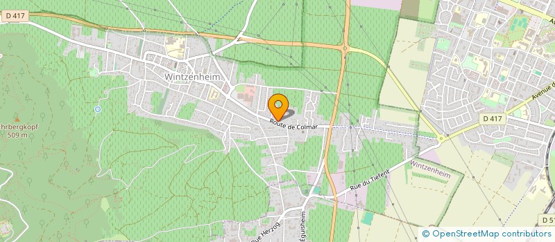 localisation de l'entreprise SDC 13 ROUTE DE COLMAR  WINTZENHEIM