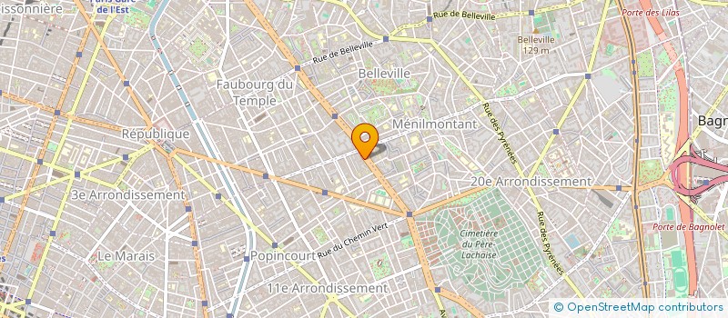 localisation de l'entreprise SDC 131 133 BD DE MENILMONTANT 75011 PARIS  PARIS