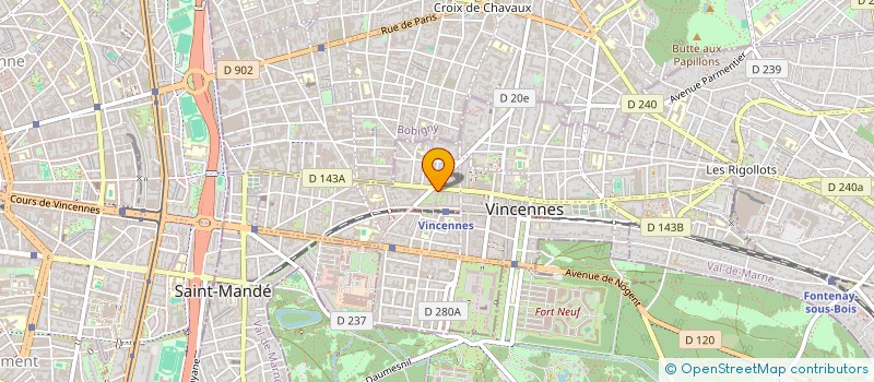 localisation de l'entreprise SDC 135 RUE DE FONTENAY à VINCENNES
