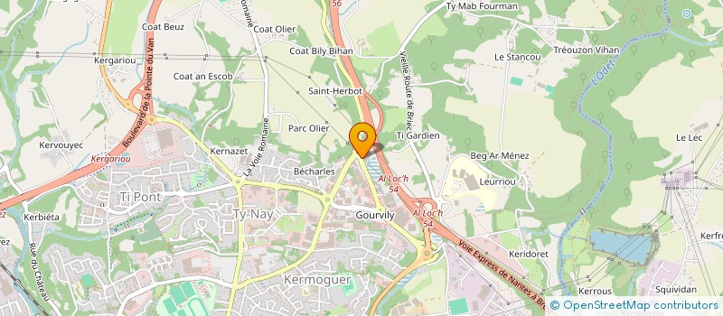 localisation de l'entreprise SDC 176 - 178 ROUTE DE BREST  QUIMPER