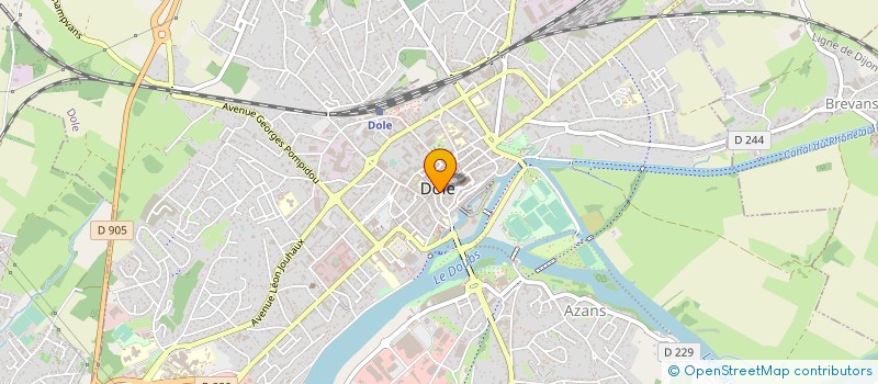 localisation de l'entreprise SDC 2 RUE BARON BOUVIER  DOLE