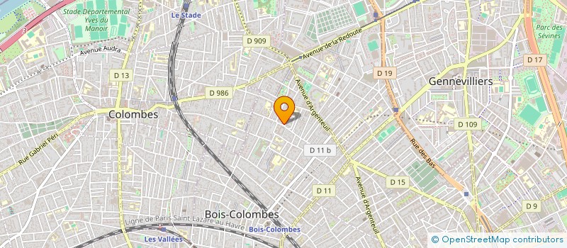 localisation de l'entreprise SDC 2 RUE CLAUDE MIVIERE 92 BOIS COLOMBES à BOIS-COLOMBES