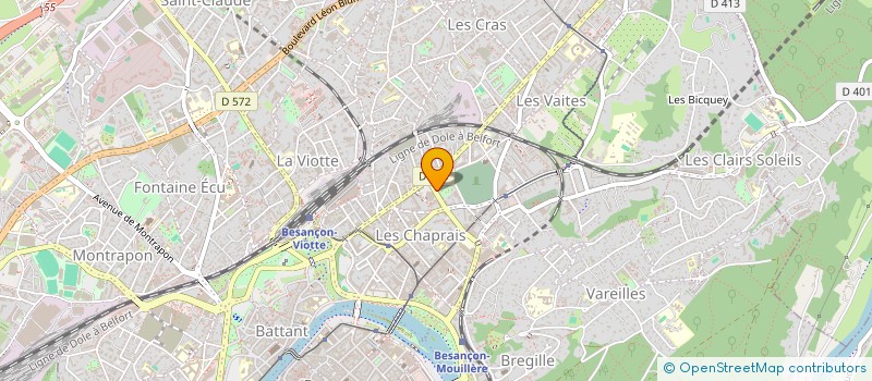 localisation de l'entreprise SDC 22 A  BESANCON