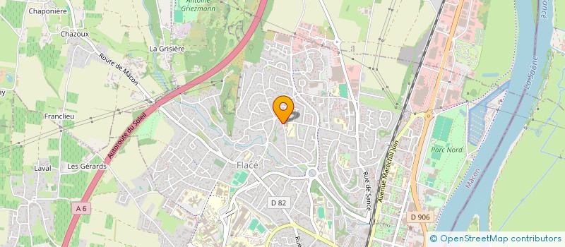 localisation de l'entreprise SDC 23 CHEMIN DE LA BECASSIERE  MACON