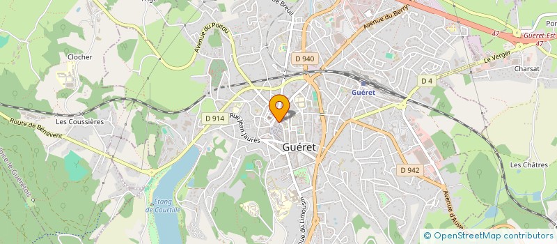 localisation de l'entreprise SDC 23 RUE DU PRAT  GUERET