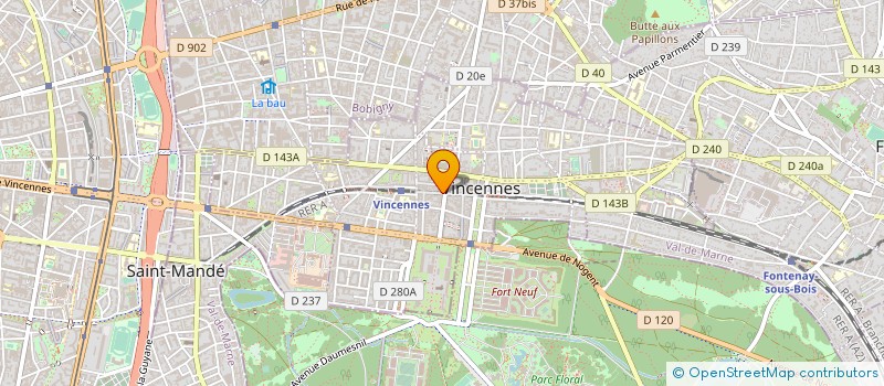 localisation de l'entreprise SDC 25 AV DU MARECHAL DE LATTRE DE TASSIGNY à VINCENNES
