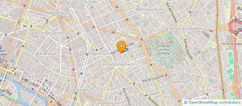localisation de l'entreprise SDC 27 R ST MAUR 75011 PARIS  PARIS