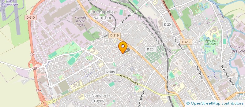 localisation de l'entreprise SDC 3-5 RUE MARECHAL LECLERC  LA CHAPELLE-SAINT-LUC