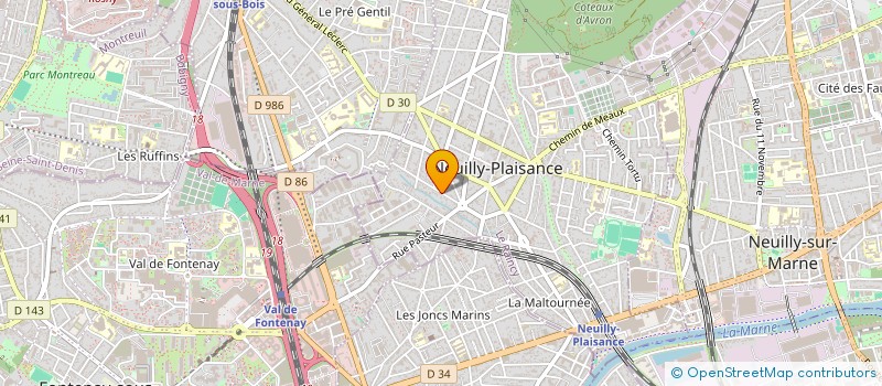 localisation de l'entreprise SDC 39 RUE DU CHALET à NEUILLY-PLAISANCE