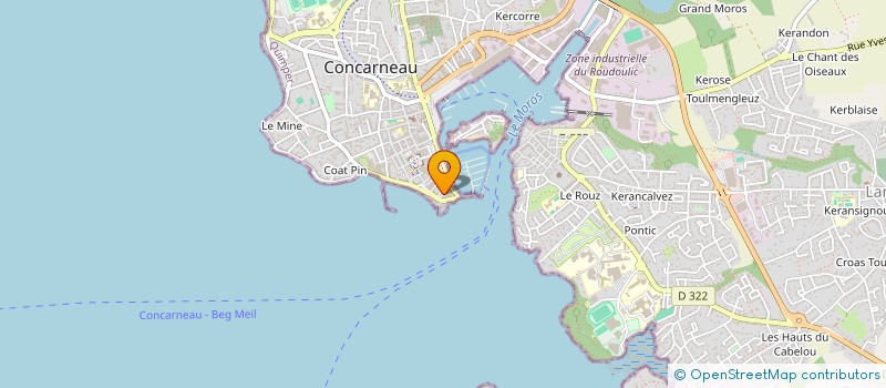 localisation de l'entreprise SDC 4 BIS DUGUAY TROUIN  CONCARNEAU