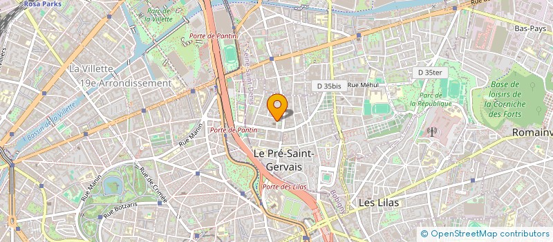 localisation de l'entreprise SDC 4 RUE PAUL DE KOCK 93310 LE PRE ST GERVAIS à LE PRE-SAINT-GERVAIS