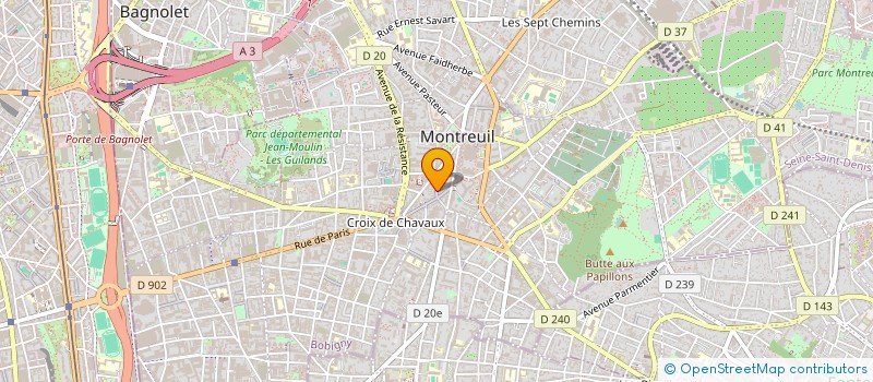 localisation de l'entreprise SDC 4 RUE VICTOR HUGO MONTREUIL  MONTREUIL