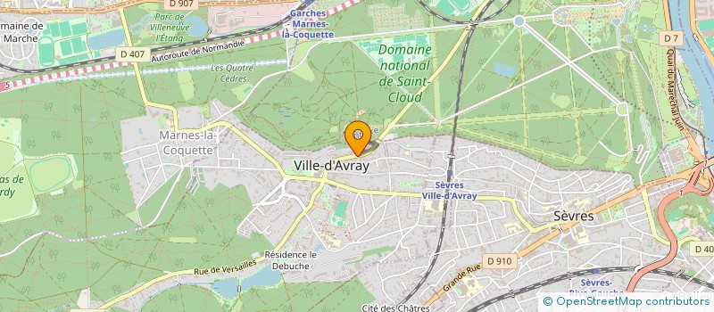 localisation de l'entreprise SDC 40 RUE DE SAINT CLOUD à VILLE-D'AVRAY