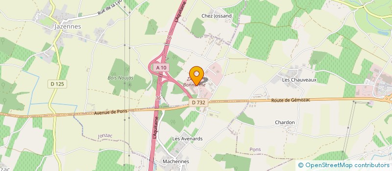 localisation de l'entreprise SDC  PONS