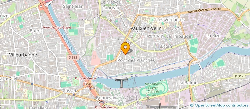 localisation de l'entreprise SDC à VAULX-EN-VELIN