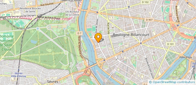 localisation de l'entreprise SDC 56-60 RUE DE SERVRES à BOULOGNE-BILLANCOURT