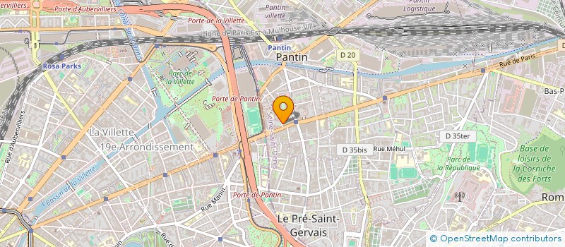 localisation de l'entreprise SDC 6 / 8 RUE AUGER  PANTIN