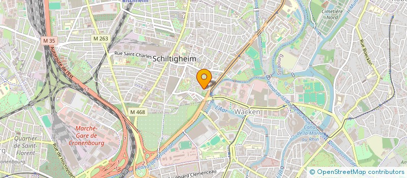 localisation de l'entreprise SDC 6 RUE DES DAHLIAS  SCHILTIGHEIM