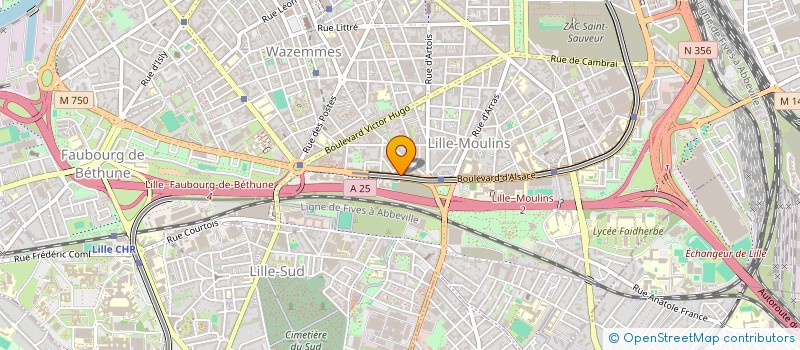 localisation de l'entreprise SDC 85/87 BOULEVARD DE STRASBOURG à LILLE
