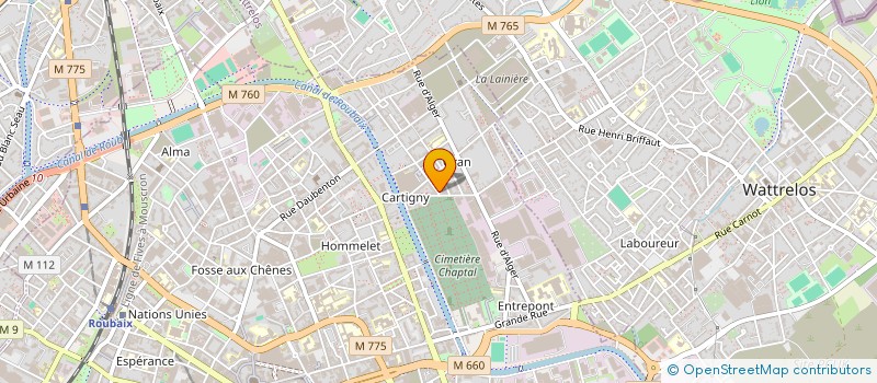 localisation de l'entreprise SDC  ROUBAIX