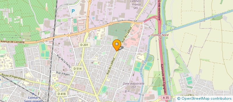 localisation de l'entreprise SDC 99 RUE DU LADHOF  COLMAR