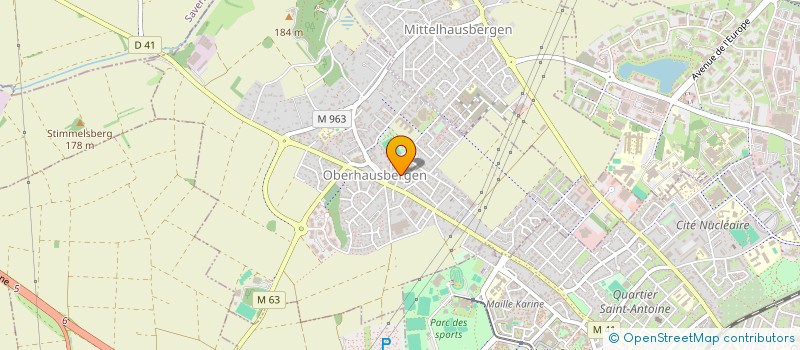 localisation de l'entreprise SDC ALBERT SCHWEITZER  OBERHAUSBERGEN