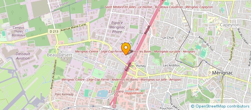 localisation de l'entreprise SDC ALL SUITE APPART ST EXUPERY I  MERIGNAC