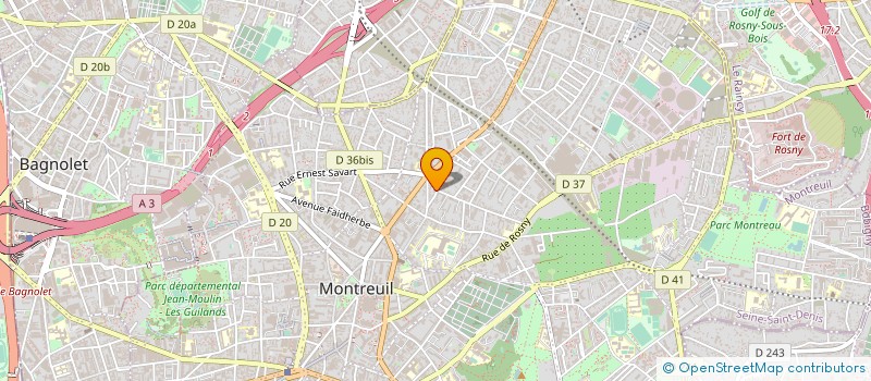 localisation de l'entreprise SDC BAUDIN ROMAINVILLE  MONTREUIL
