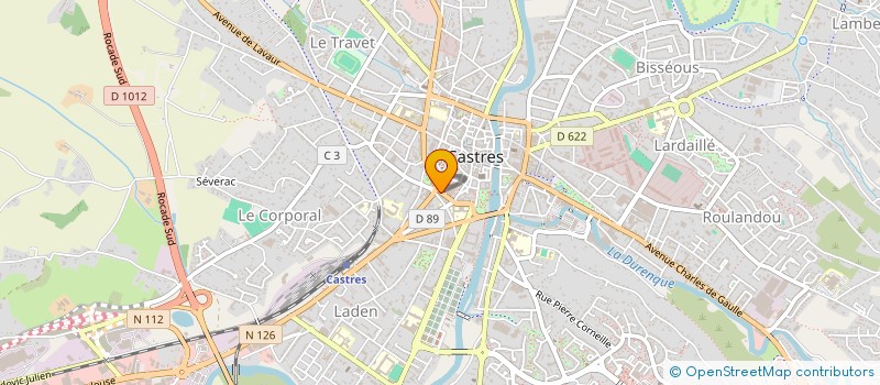 localisation de l'entreprise SDC CARRE GAMBETTA  CASTRES