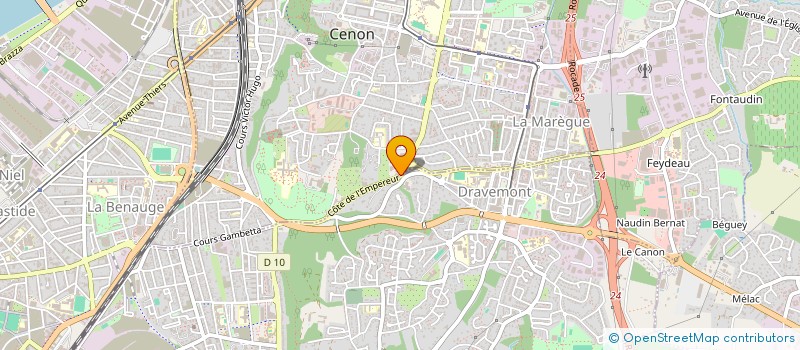 localisation de l'entreprise SDC COEUR VERT  CENON