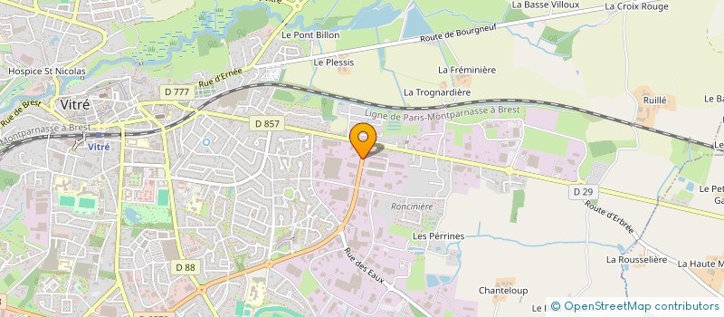 localisation de l'entreprise SDC CTRA à VITRE
