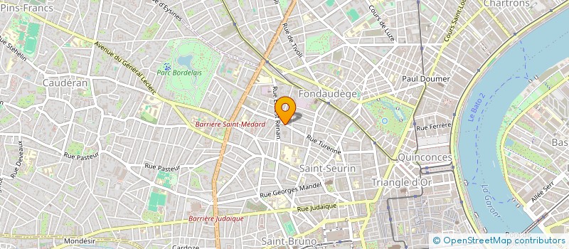 localisation de l'entreprise SDC DE L'IMMEUBLE 190 RUE TURENNE A BORDEAUX  BORDEAUX