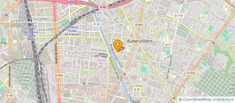 localisation de l'entreprise SDC DU 5 RUE DU TOURNANT A AUBERVILLIERS  AUBERVILLIERS