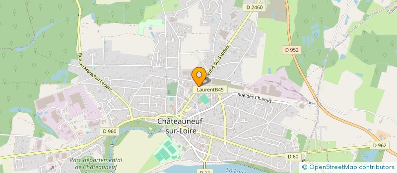 localisation de l'entreprise SDC DU DUC DE PENTHIEVRE  CHATEAUNEUF-SUR-LOIRE