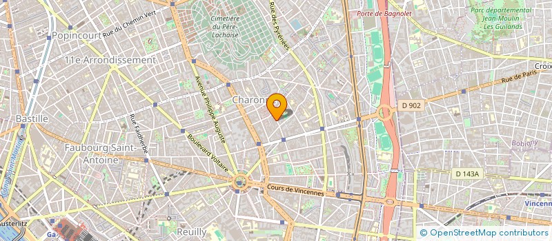 localisation de l'entreprise SDC DU SOIXANTE QUINZE RUE DE BUZENVAL  PARIS