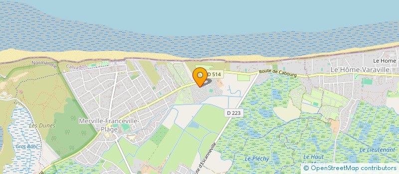 localisation de l'entreprise SDC DUNES DE MERVILLE  MERVILLE-FRANCEVILLE-PLAGE