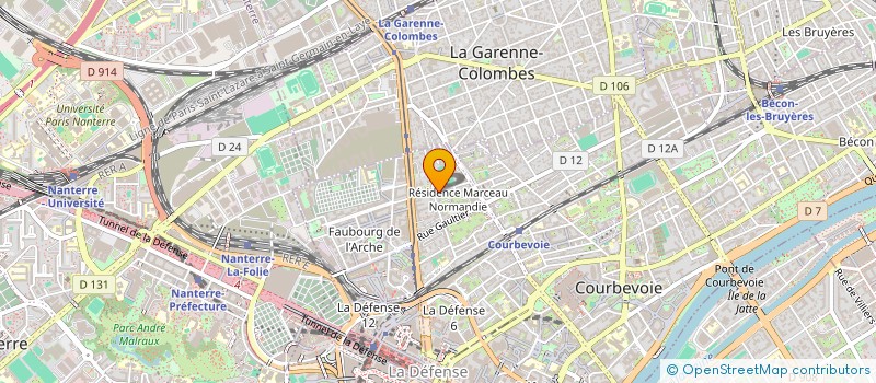 localisation de l'entreprise SDC EMILE DESCHANEL à COURBEVOIE