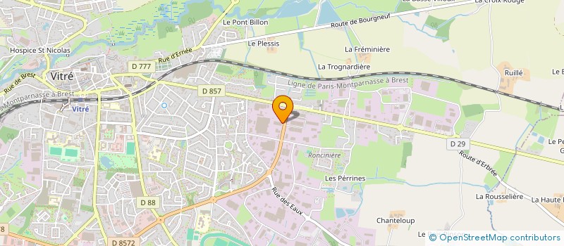 localisation de l'entreprise SDC FGUE  VITRE
