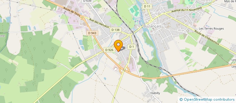 localisation de l'entreprise SDC HAMEAUX DE BUZANCAIS à BUZANCAIS