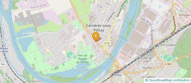 localisation de l'entreprise SDC HELIOS PARC  CARRIERES-SOUS-POISSY