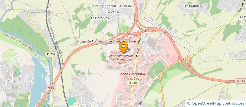 localisation de l'entreprise SDC ILOT 5 RETAIL PARK à CHAMPNIERS